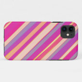 Warm kleuren diagonaal strepen grafische kunst Case-Mate iPhone case (Achterkant (horizontaal))