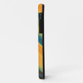 Warm kleuren strepen verfgrafische kunst Case-Mate iPhone case (Achterkant/links)