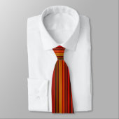 Warm kleuren - Trendy stijl - Stripe patroon Stropdas (Gebonden)