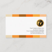 Warm kleurenpalet Stripes personeelswerving Visitekaartje (Achterkant)