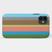 Warm kleurenstrepen Case-Mate iPhone case (Achterkant (horizontaal))
