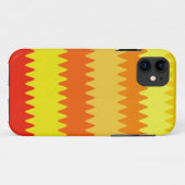 Warm kleurige chevron strepen Case-Mate iPhone case (Achterkant (horizontaal))