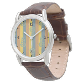 Warm Kleurretro Lacrosse Sticks and Stripes Horloge
