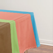 Warm kleurtinten gestript Tablecloth Tafelkleed (Voorbeeld)