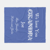 Warm & knuffelend cadeau voor opa. Prachtig, Custo Fleece Deken (Voorkant (Horizontaal))