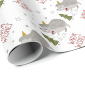 Warm-kwast kerstinpakpapier cadeaupapier (Rol Hoek)