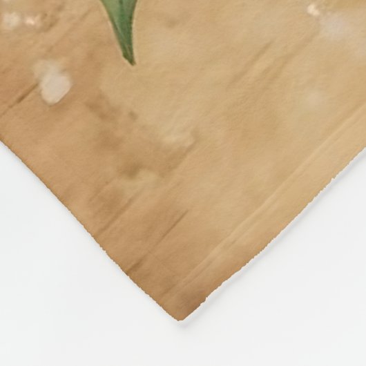 Warm lantern christmas holly pine rustic cozy  fleece deken (Hoek)