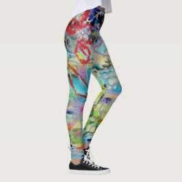 Warm Layers by Lydia's Art Sangria Leggings