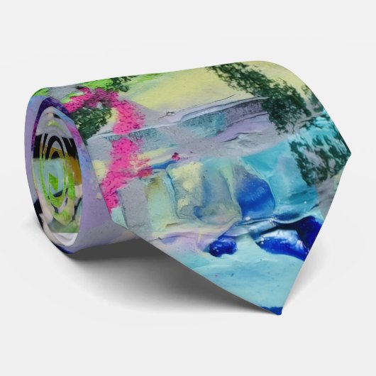 Warm Layers by Lydia's Art Sangria Stropdas (Opgerold)