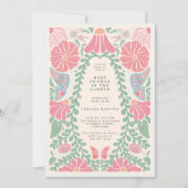 Warm light Garden Baby Shower Invitation Kaart (Voorkant)