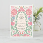 Warm light Garden Baby Shower Invitation Kaart (Staand voorkant)