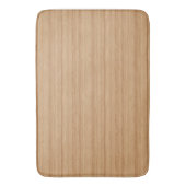 Warm Light Wood Grain Texture with Natural Flow Badmat (Voorkant Verticaal)