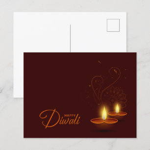 Warm Lights Happy Diwali Briefkaart