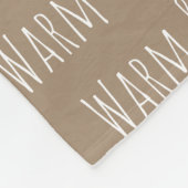 "Warm & Loved" Fleece Blanket (Hoek)