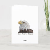 Warm & Loving Bald Eagles Valentine’s Day Greeting Feestdagen Kaart (Achterkant)