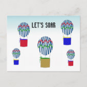 Warm luchtballon briefkaart (Voorkant)