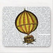 Warm luchtballon, geel en rood muismat (Voorkant)