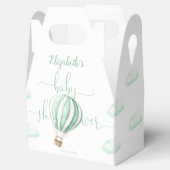 Warm luchtballon Genderneutraal Baby shower Bedankdoosjes (Geopend)