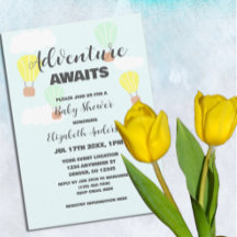 Warm luchtballon Genderneutraal Baby shower