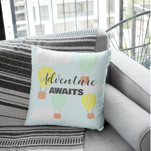 Warm luchtballon Genderneutraal Baby shower Kussen