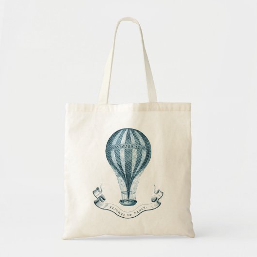  Warm Luchtballon Organic Grocery Bag Tote Bag (Voorkant)