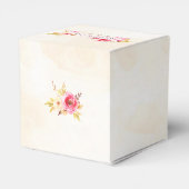 Warm luchtballon Roze Gele Gele Rozen Bedankdoosjes (Achterkant)