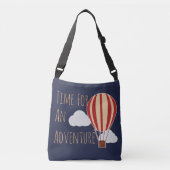 Warm-luchtballon - tijd voor avontuur crossbody tas (Voorkant)