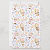 Warm luchtballon Whimsical Waterverf Patroon (Voorkant)