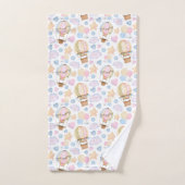 Warm luchtballon Whimsical Waterverf Patroon Bad Handdoek (Handdoek)