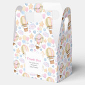 Warm luchtballon Whimsical Waterverf Patroon Bedankdoosjes (Geopend)