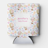 Warm luchtballon Whimsical Waterverf Patroon Blikjeskoeler (Voorkant)