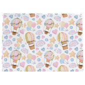 Warm luchtballon Whimsical Waterverf Patroon Groot Cadeauzakje (Achterkant)