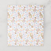 Warm luchtballon Whimsical Waterverf Patroon Plaatskaartje (Buitenkant ongevouwen)