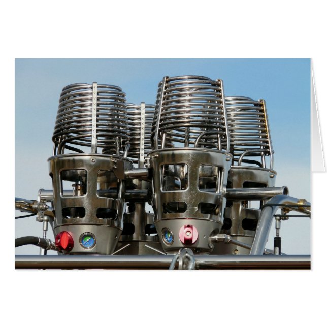 Warm luchtballonbranders Blank Kaart (Voorkant Horizontaal)