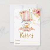 Warm luchtballondieren raden hoeveel kissers Kaart (Voorkant)