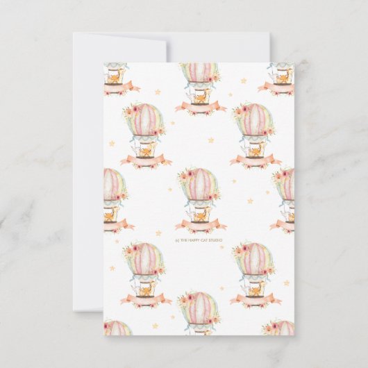 Warm luchtballondieren raden hoeveel kissers Kaart (Achterkant)