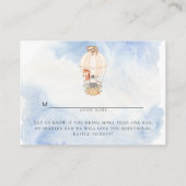 Warm luchtballondiertjes Waterverf luidere rotting Informatiekaartje (Achterkant)