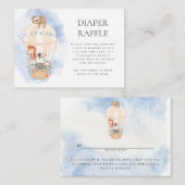 Warm luchtballondiertjes Waterverf luidere rotting Informatiekaartje (Voorkant / Achterkant)