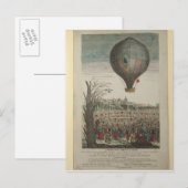 Warm-luchtballonexperiment Briefkaart (Voorkant / Achterkant)