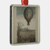Warm-luchtballonexperiment Metalen Ornament (Rechts)