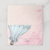  Warm Luchtballonhuwelijk Plaatskaartje (Buitenkant ongevouwen)