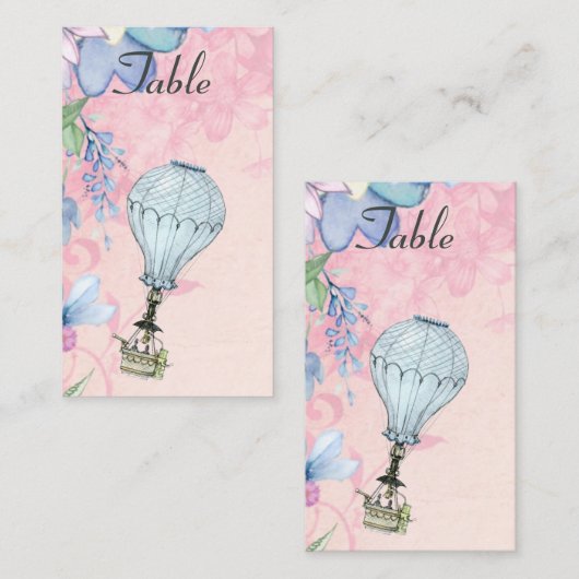  Warm Luchtballonhuwelijk Plaatskaartje (Voorkant / Achterkant)