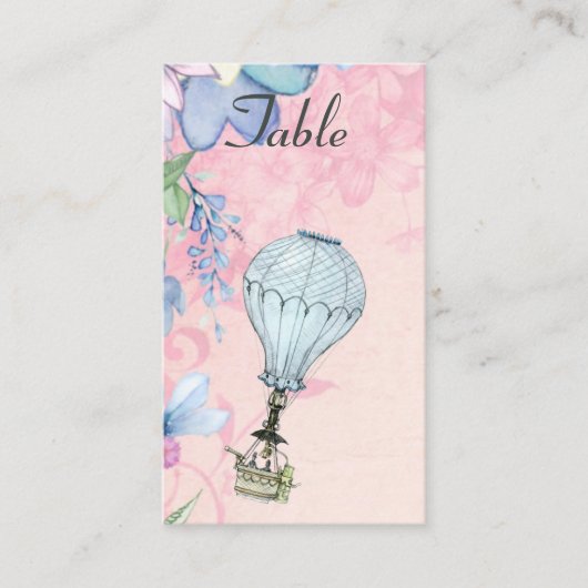  Warm Luchtballonhuwelijk Plaatskaartje (Voorkant)