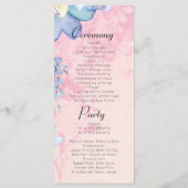  Warm Luchtballonhuwelijk Programmakaart (Achterkant)