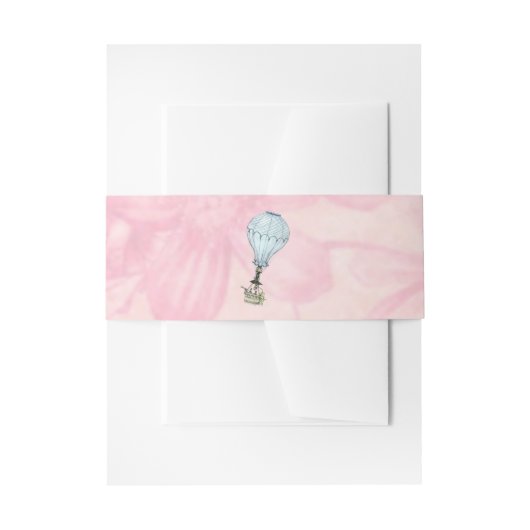 Warm Luchtballonhuwelijk Uitnodigingen Wikkel (Voorkant Voorbeeld)