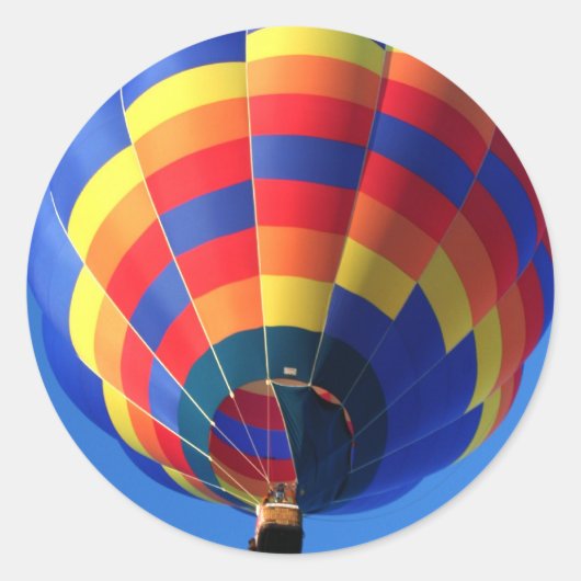 Warm-luchtballonnetjes Ronde Sticker (Voorkant)