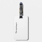 Warm luchtballonreflectie-Bagagelabel Bagagelabel (Achterkant verticaal)