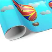 Warm luchtballonschip cadeaupapier (Rol Hoek)