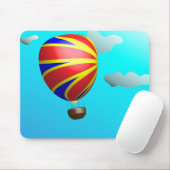 Warm luchtballonschip muismat (Met muis)