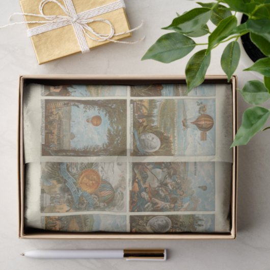  Warm-luchtballonvlekontkoppeling Tissuepapier (Geschenk)